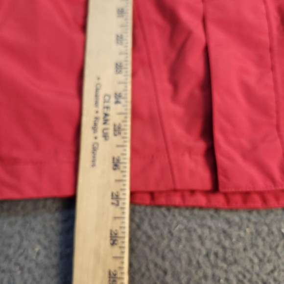The North Face HyVent Jacket Mens Medium Red Hooded Waterproof Ski Parka Winter - Picture 9 of 13